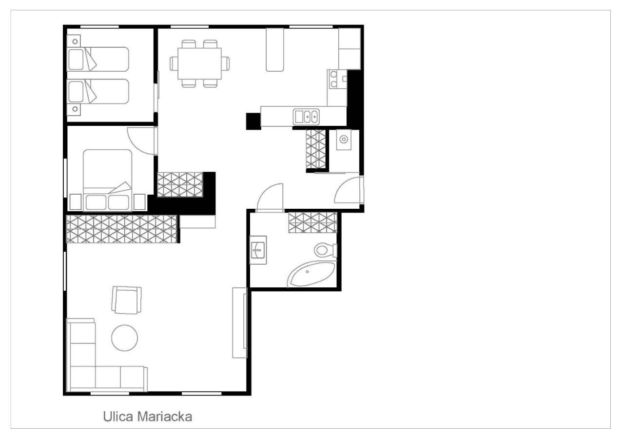 Wave Apartments - Mariacka Old Town Gdansk Luaran gambar